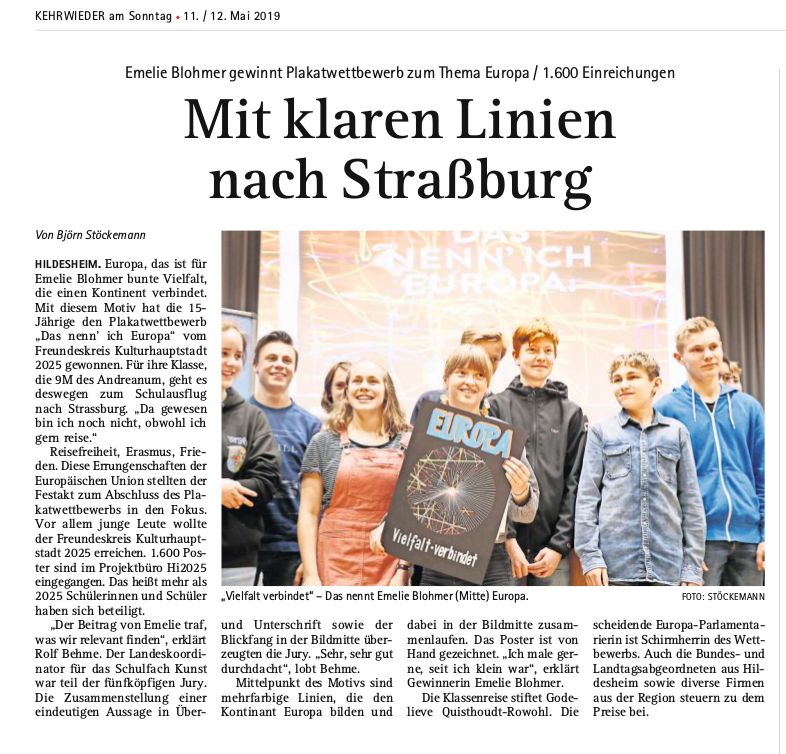 Kehrwieder Preisverleihung teil